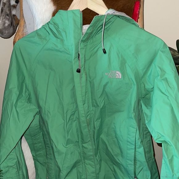 The North Face Jackets & Blazers - The North Face Green Rain Jacket